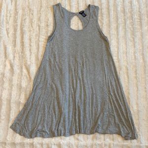 Gray dress casual light and flowy stretchy tank top dress sleeveless comfy dress